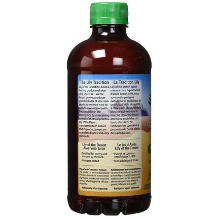 Lily Of The Desert Aloe Vera Gel Whole Leaf 32 Ounce