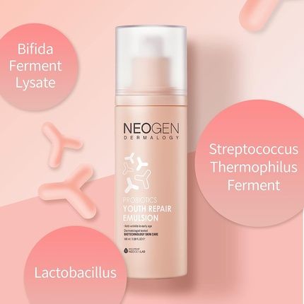Dermalogy By Neogenlab Probiotics Youth Repair Emulsion 3.38 Fl Oz (100Ml) With Collagen