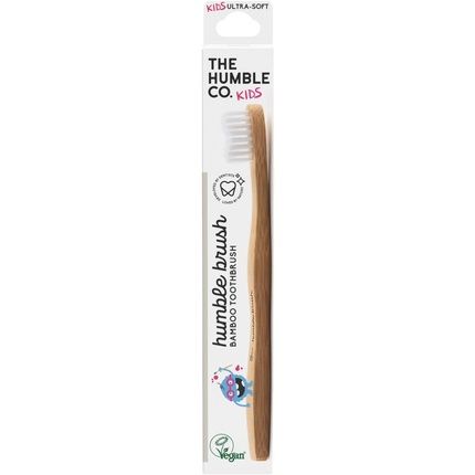 The Humble Co. Bamboo Kids Toothbrush White Ultra-Soft Bristles Dentist Approved - Image 3
