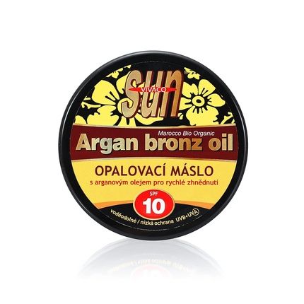 Vivaco 200Ml Sunscreen Butter With Spf 10 And Argan Oil - Effective Sunscreen Body Butter For Natural Tanning