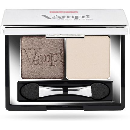 Pupa Milano Vamp! Compact Duo Eyeshadow 006 Brown Vanilla For Women 0.078 Oz