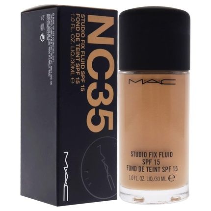 Mac Studio Fix Fluid Spf 15 Nc35 Foundation Women 1 Oz - Image 3