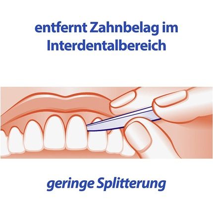 Elmex Dental Sticks 96 Pieces - Mint Flavored Bamboo Dental Sticks - Image 3