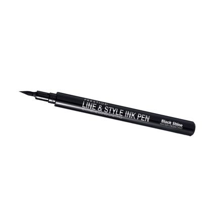 Prestige Cosmetics Line And Style Ink Pen Black Shine 0.03 Ounce