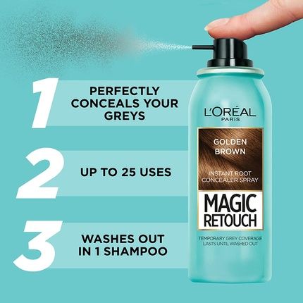 L'Oreal Magic Retouch Instant Root Concealer Spray 75Ml Golden Brown