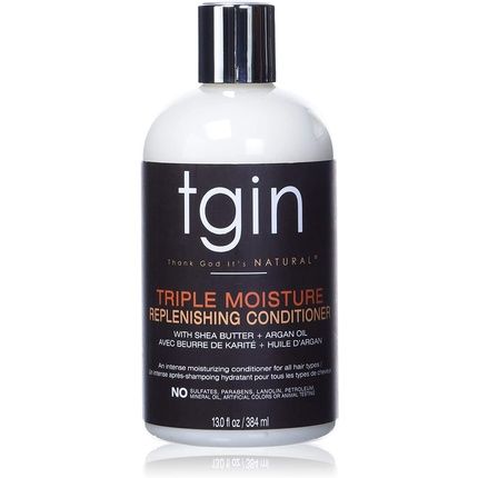 Tgin Thank God It'S Natural Triple Moisture Replenishing Conditioner With Shea Butter And Argan Oil 13 Fl Oz