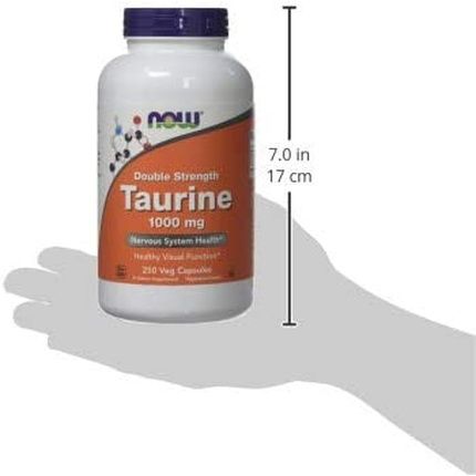 Now Foods Taurine Double Strength 1000Mg - 250 Vegetarian Capsules - Image 3