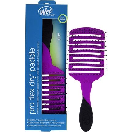 Wet Brush Pro Flex Dry Paddle For Unisex Hair Purple 1 Count