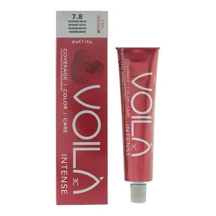 Intercosmo Voila 3C Intense 7.8 Medium Toffee Hair Colour For Women
