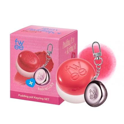 Blurry Pudding Pot Keychain Set Airbrushed Blush And Lip Buildable Pigment