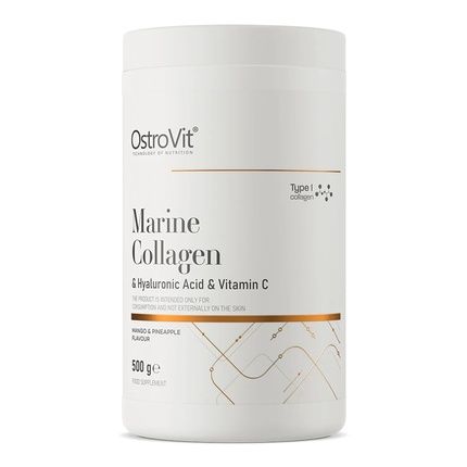 Ostrovit Marine Collagen + Hyaluronic Acid + Vitamin C Dietary Supplement Mango And Pineapple 500G