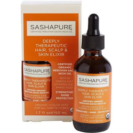 Sashapure Deeply Therapeutic Hair, Scalp & Skin Elixir 50Ml