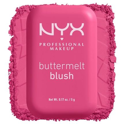 Nyx Professional Makeup Buttermelt Powder Blush Fade And Transfer-Resistant Blush Vegan Formula Butta With Time 07 0.17 Ounce