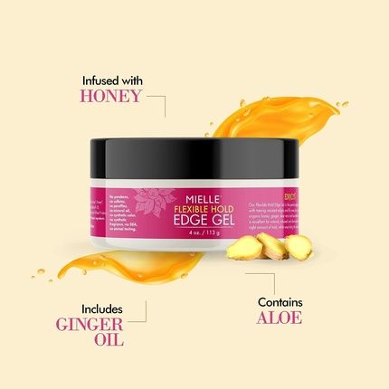 Mielle Organics Flexible Hold Honey & Ginger Edge Gel 113Ml - Image 3