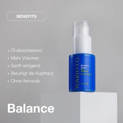 Pomloco Dark Dry Shampoo Powder With Bamboo Charcoal