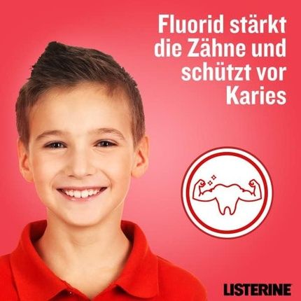 Listerine Smart Kidz Mild Berry 500Ml Alcohol-Free And Sugar-Free Mouthwash For Kids 6+ - Image 3