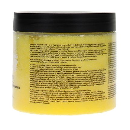 Luxury Beauty Wholesale B2B Online Face Facts 400G Body Scrub Lemon Swirl