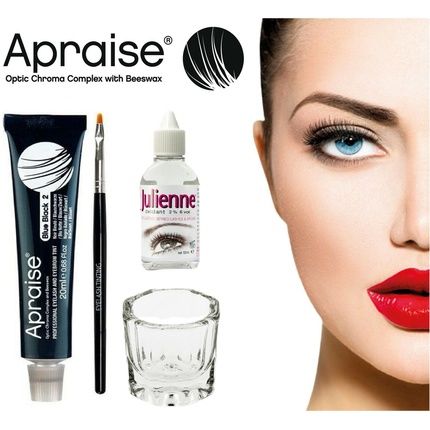Apraise Henna Eyebrow Eyelash Tint Long Lasting Full Kit Dye Cream - All Colors - Image 3