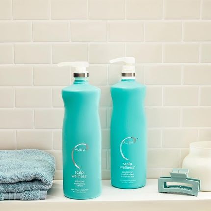 Malibu C Scalp Wellness Shampoo Soothing Moisturizing Dry Scalp With Spearmint Oil 33.8 Fl Oz