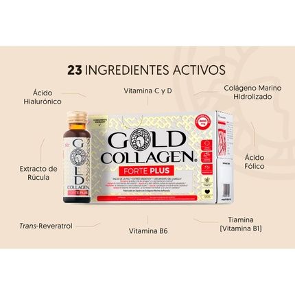 Gold Collagen New Forte Plus Supplement With 8G Of Hydrolyzed Marine Collagen