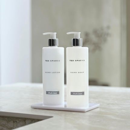 Ted Sparks Fresh Linen Glycerine Hand Soap And Hand Lotion Gift Set
