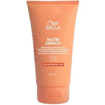 Wella Professionals Invigo Nutrienrich Warming Express Mask 150Ml Selfheating Mask For Dry And Damaged Hair