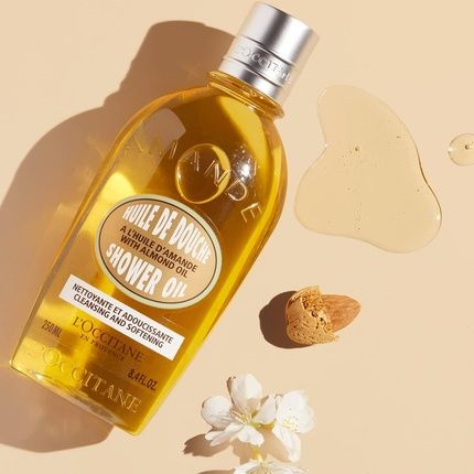 L'Occitane Luxury Size Almond Shower Oil 500Ml Almond Oil Luxury Body Wash Moisturising And Nourishing Almond