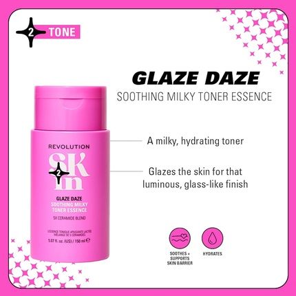 Revolution Skin Glaze Daze Soothing Milky Toner Essence Facial Toner
