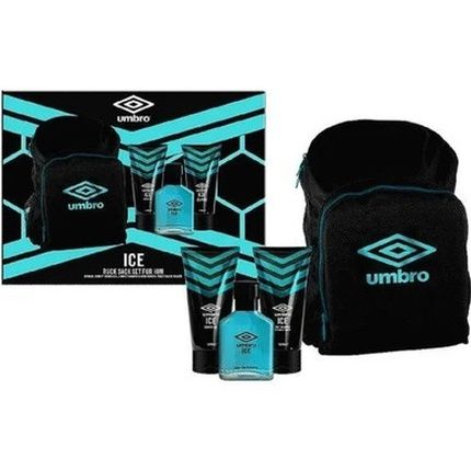 Umbro Ice Rucksack Set - Eau De Toilette 75Ml, Shampoo 150Ml, Conditioner 150Ml, And Bodywash 150Ml
