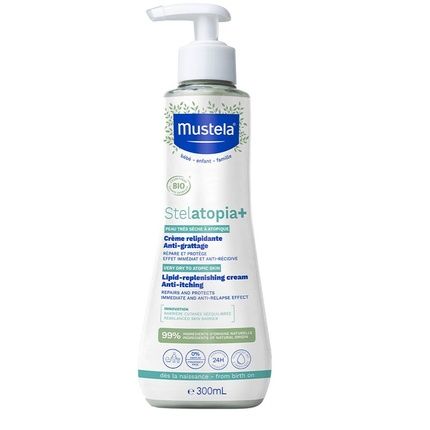 Mustela Stelatopia Lipidreplenishing Cream 300 Ml Ideal For Soothing And Replenishing Dry Skin