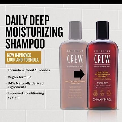 American Crew Daily Deep Moisturizing Shampoo 100Ml - Image 3