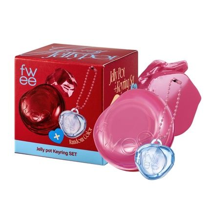 Glowy Jelly Pot Keychain Set Dewy Jelly Lip & Blush Color Tinted Glow Jelly