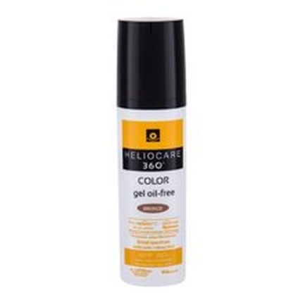 Heliocare 360 Color Gel Oil-Free Beige Spf 50 50Ml Sunscreen For Face With Uva Uvb Visible Light Infrared-A Protection And Matte Foundation Coverage