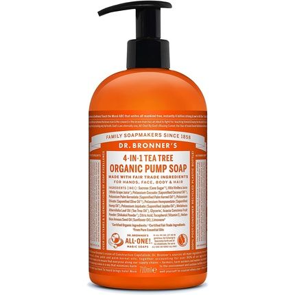 Dr. Bronner'S Organic Tea Tree Sugar Soap 355Ml