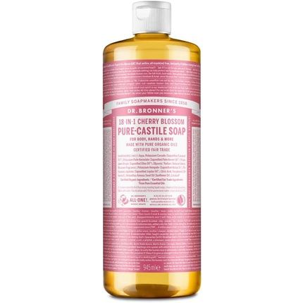Dr Bronner'S Cherry Blossom Pure Castile Liquid Soap 945Ml