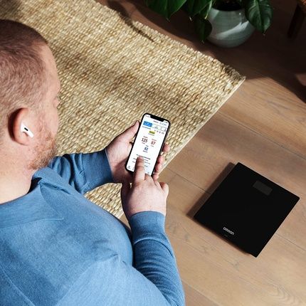 Omron Hn300T2 Intelli It Smart Bathroom Scales For Body Weight With Bluetooth Compatibility - Black - Image 3