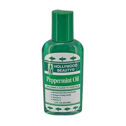 Hollywood Beauty Peppermint Hair Oil 2 Oz - Conditions Hair & Skin