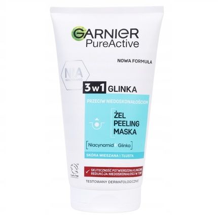 Garnier Pure Skin 3 In 1 Gel Scrub Mask 150Ml