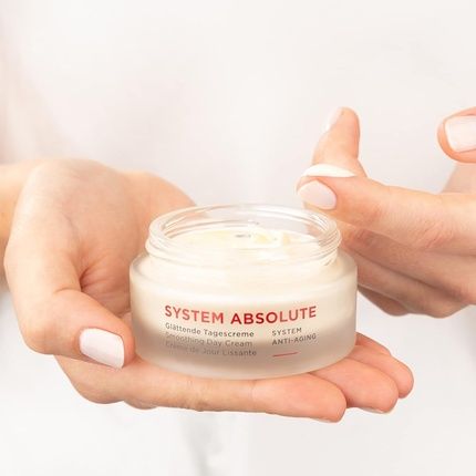 Annemarie Borlind System Absolute Smoothing Day Cream 50Ml - Activates Collagen And Elastin Production - Ideal Makeup Base With Creamy Rich Texture - Image 3