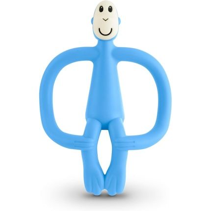 Matchstick Monkey Original Teether & Gel Applicator Silicone Bpa Free 3 Months+ 10.5Cm Light Blue Monkey