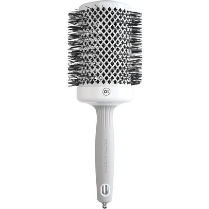 Olivia Garden Expert Blowout Shine Hairbrush White And Grey 65Mm