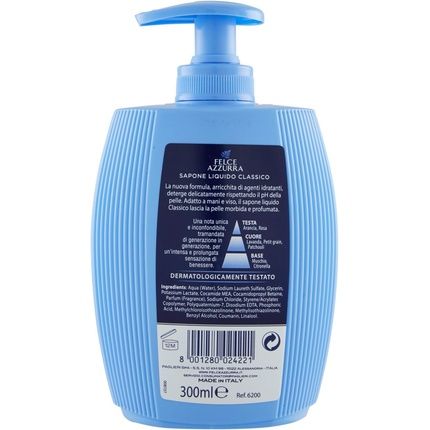 Felce Azzurra Classico Liquid Soap Dispenser With Traditional Classic Azzurra Scent 300Ml - Image 3