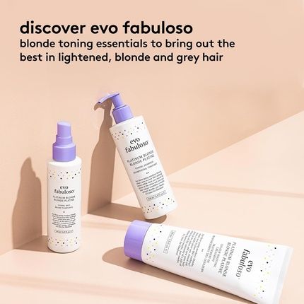 Evo Fabuloso Platinum Blonde Colour Boosting Treatment Colour Care Conditioner For Colour Treated Hair Travel Size 30Ml 1.01Fl.Oz - Image 3