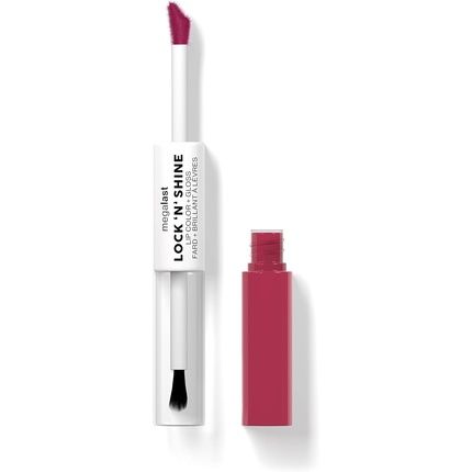 Wet N Wild Megalast Lock N' Shine Dual-Ended Lip Color And Clear Gloss Vitamin E And Jojoba Oil Enriched Formula La Pink Shade - Image 3