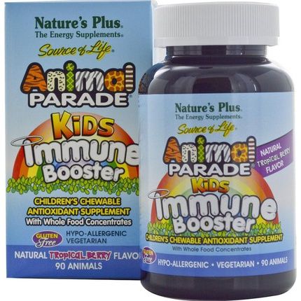 Kids Immune Booster, Natural Tropical Berry Flavor 90 Animals - Nature'S Plus
