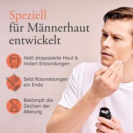 Natural Anti Aging Face Cream For Men - Fast Absorbing Anti-Wrinkle Cream For Dry & Sensitive Combination Skin With Astaxanthin & Aloe Vera & Jojoba Oil - Vegan Face Care For Men