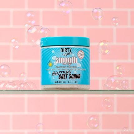 Dirty Works Body Scrub Smooth On Up Buttery Salt Scrub Natural Sea Salt Skin