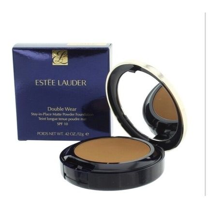 Estee Lauder Dark Powder Foundation Double Wear Matte Spf10 5W2 Rich Caramel 12G
