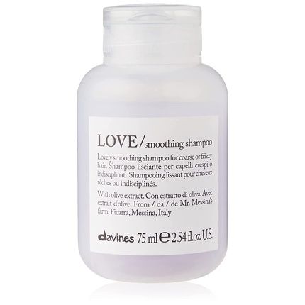 Davines Love Smoothing Shampoo Gentle Cleansing For Frizzy Or Coarse Hair 2.54 Fl Oz