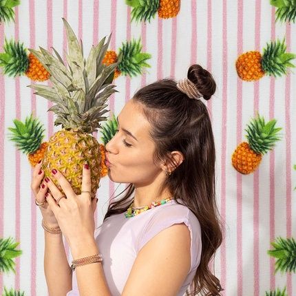 Invisibobble Slim Hair Ties Fruit Fiesta #Gntm Pineapple Gold - Pack Of 3 - Image 3